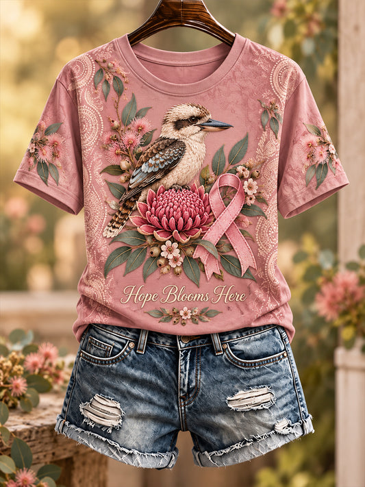 Women's Breast Cancer Awareness In Australia Short-Sleeved T-Shirt