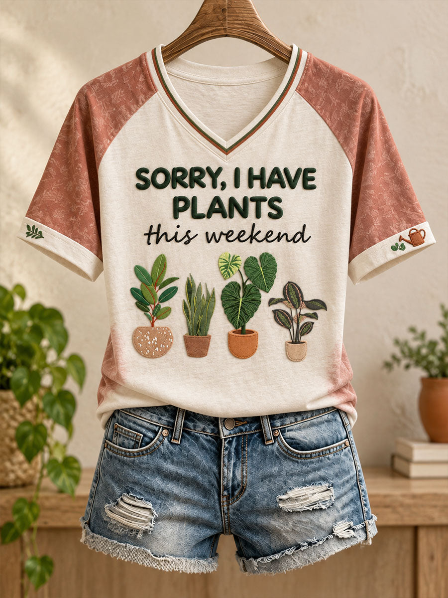 Women's Plants Lover Art Printed T-Shirt