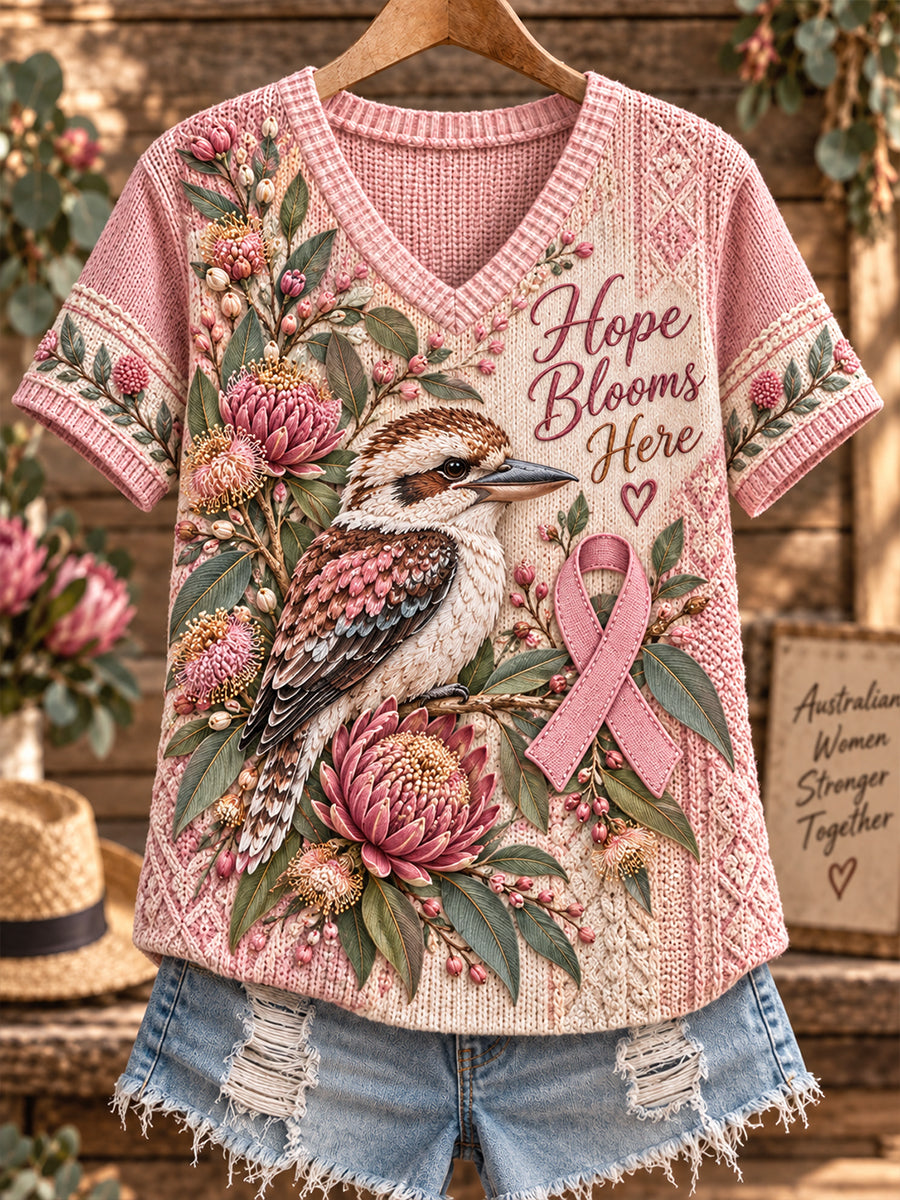 Women's Breast Cancer Awareness Culture In Australia Short-Sleeved T-Shirt