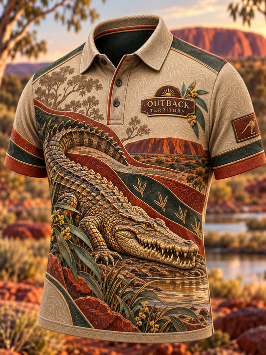 Men's Australian Animals Short Sleeve Shirt