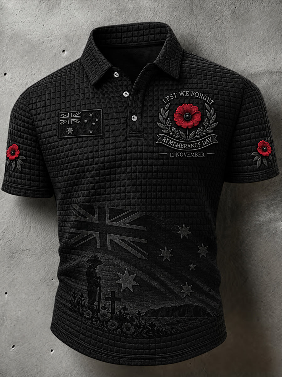Men's Remembrance Day in Australia Short Sleeve Shirt