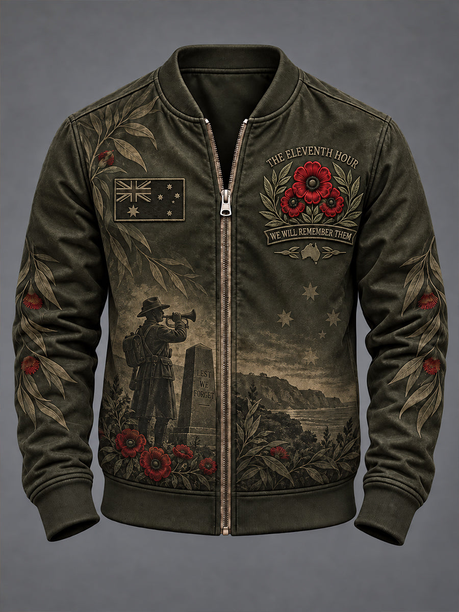 Men's Remembrance Day in Australia  Printed Monkey Jacket