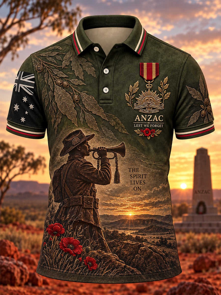 Men's Remembrance Day In Australia Polo Shirt