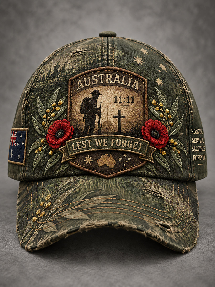 Unisex Australian Veterans Remembrance Day Hat