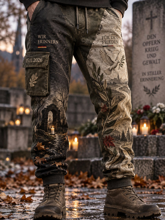 Men's Remembrance Day Casual Sweatpants Trousers