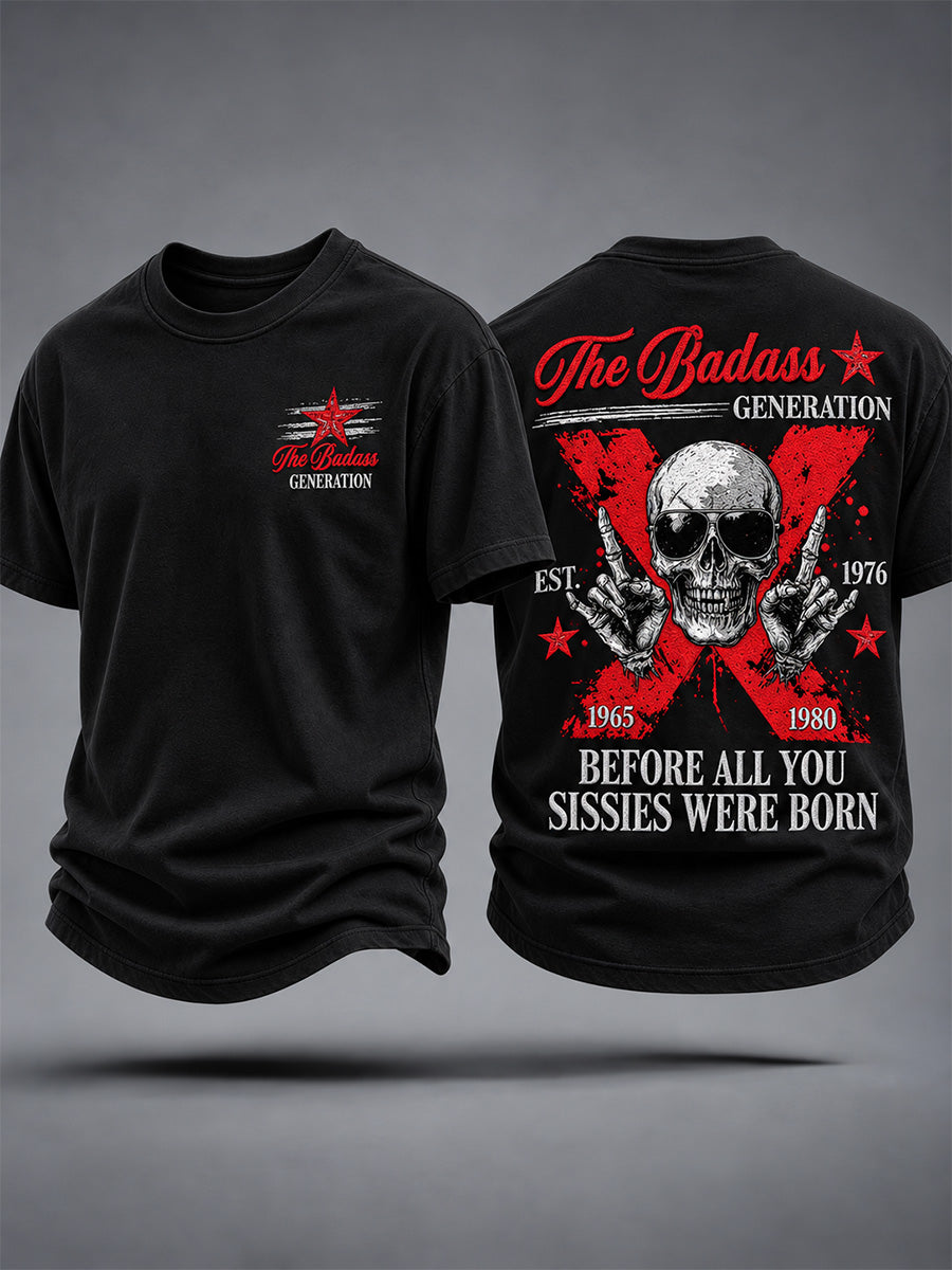 Men's Boomer The Badass Generation Before All You Sissies Were Born Print Tee