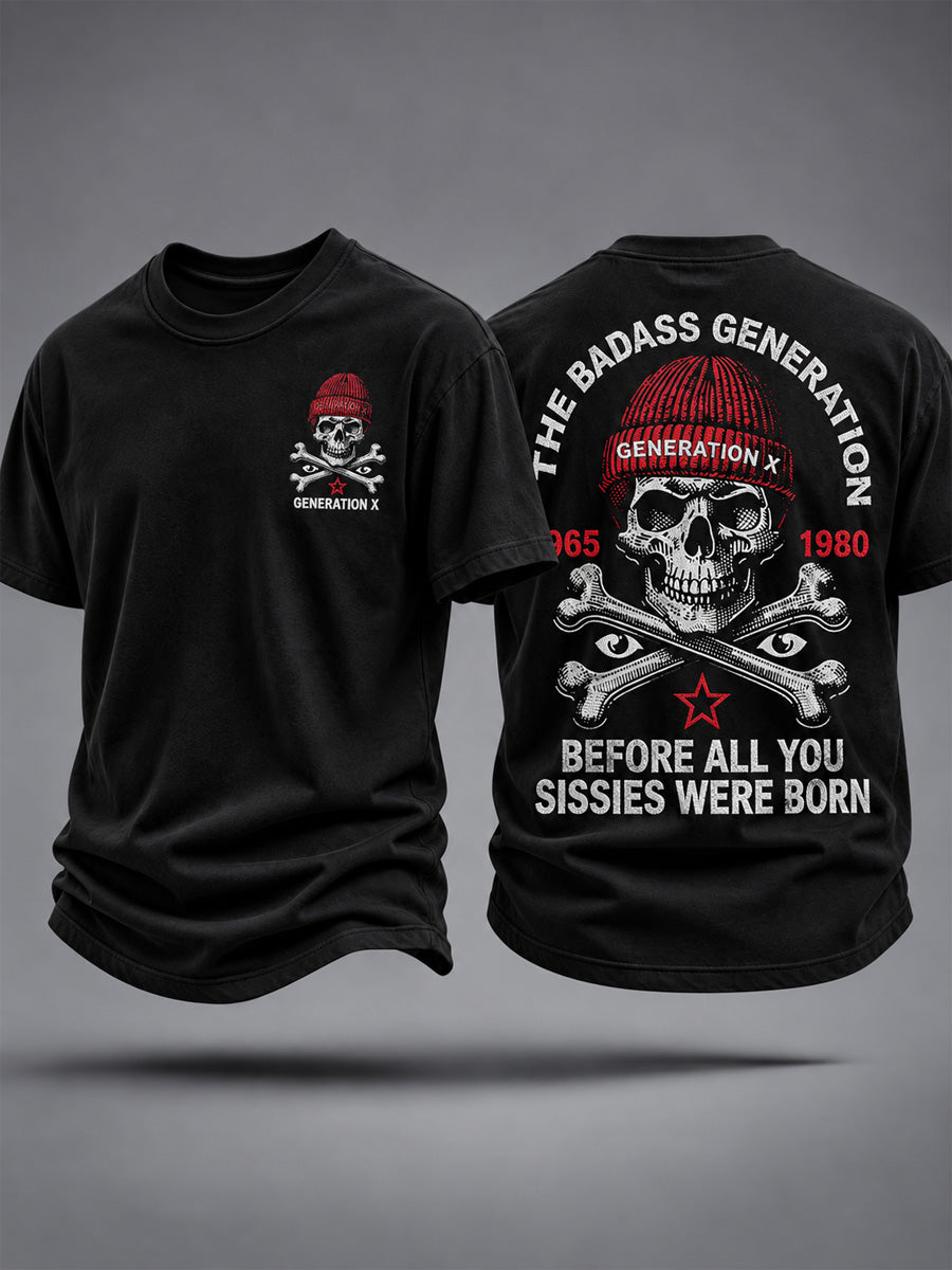 Men's Boomer The Badass Generation Before All You Sissies Were Born Print Tee