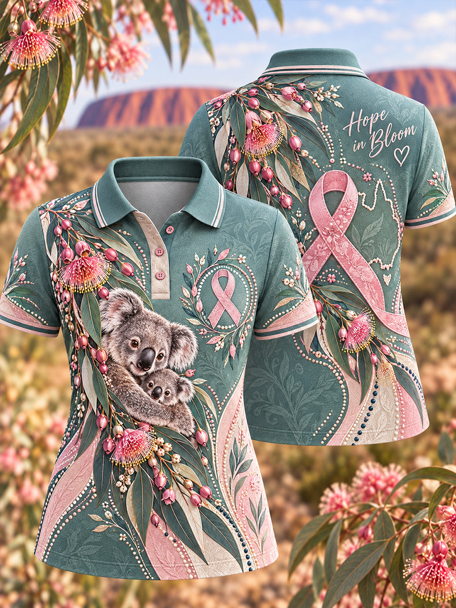 Women's Breast Cancer Awareness in Australia Polo T-Shirt