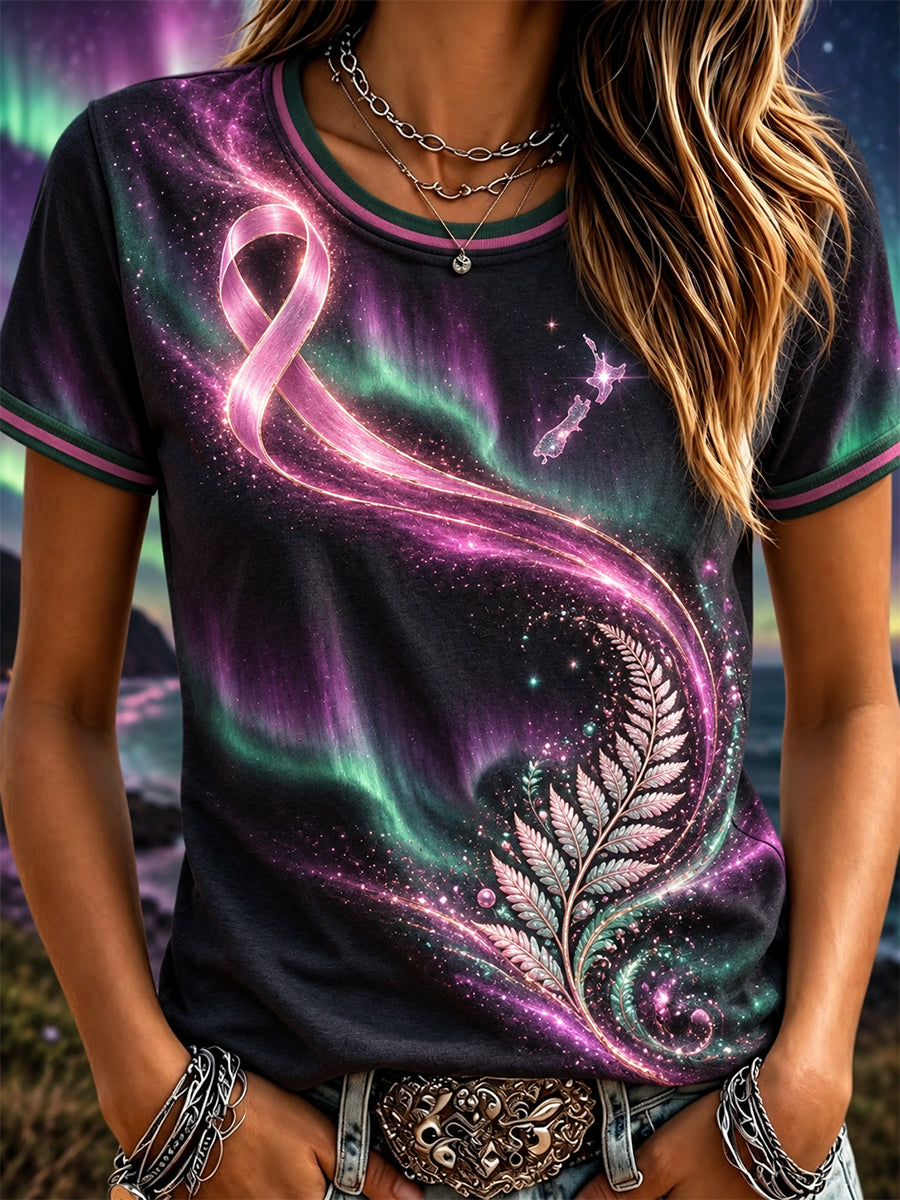 Women's Breast Cancer Awareness In New Zealand T-Shirt