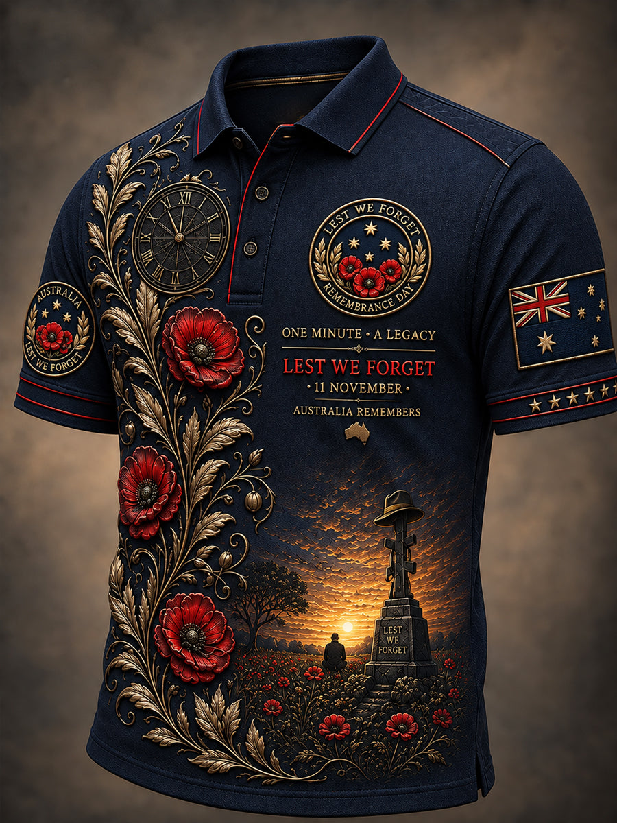 Men's Australia Remembrance Day  Short-Sleeved T-Shirt