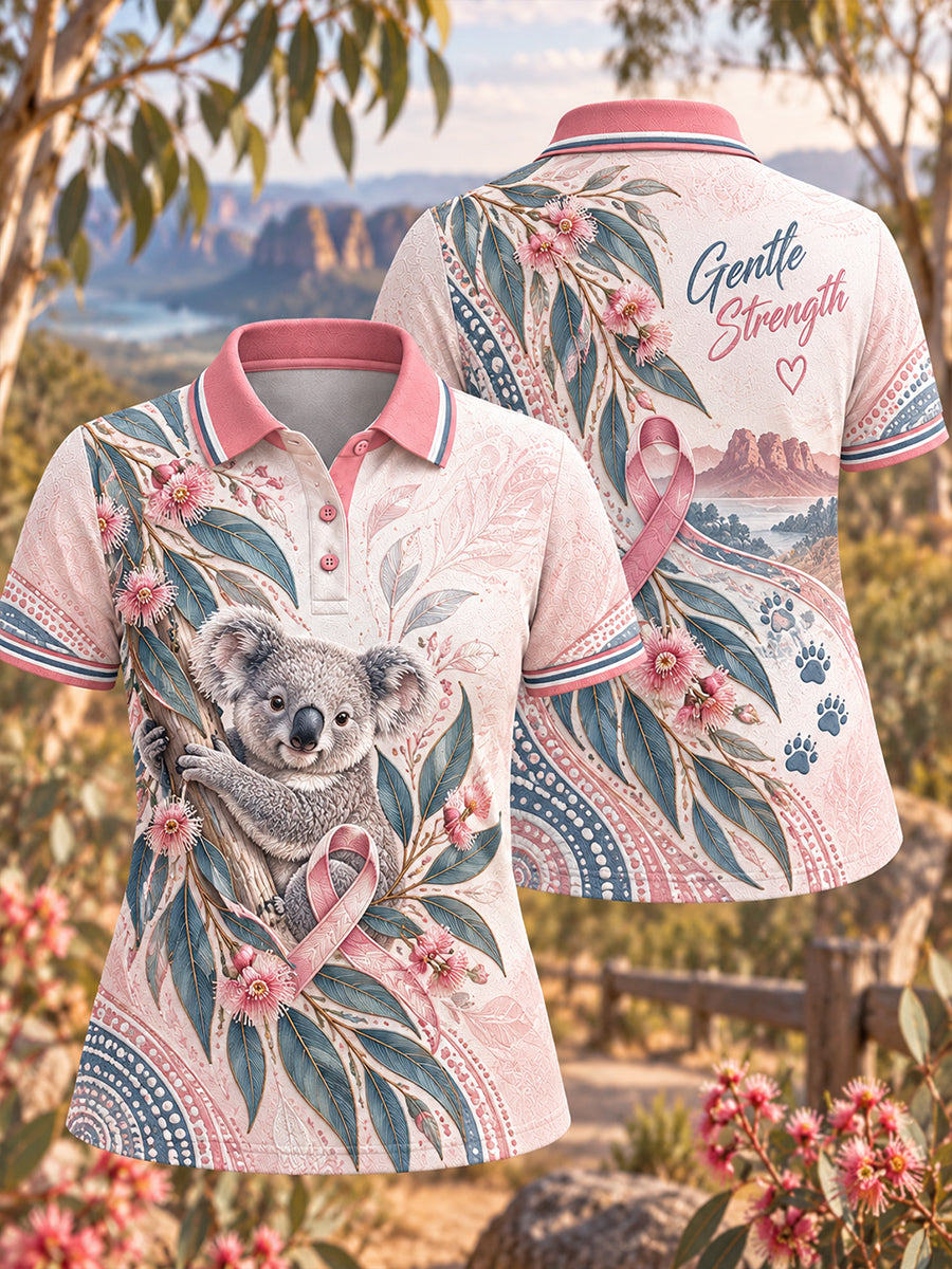 Women's Australian Breast Cancer Awareness Polo T-Shirt