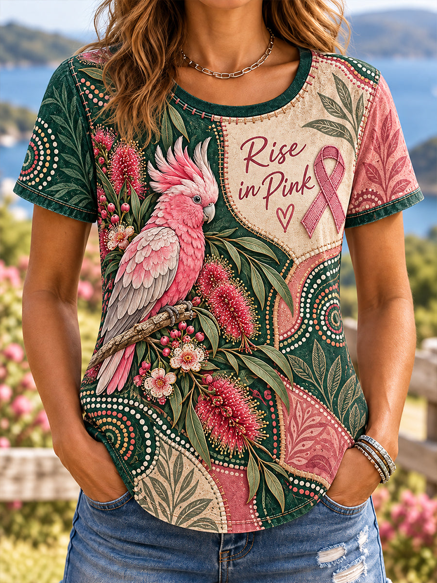 Women's Australian Breast Cancer Awareness Short-Sleeved T-Shirt