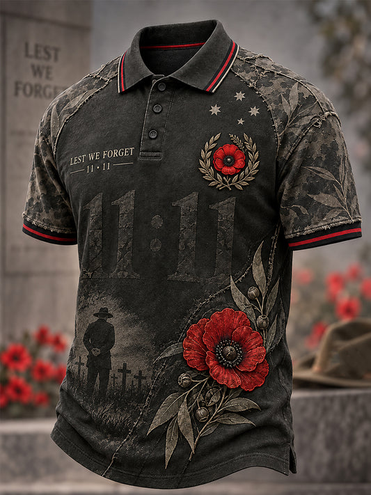 Men's Australian Remembrance Day Short Sleeve Shirt