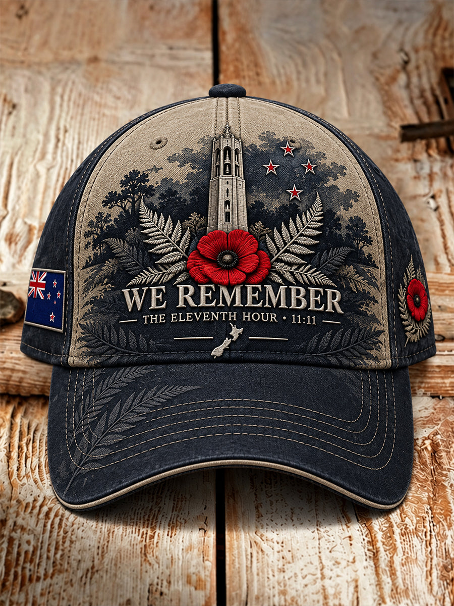 Unisex New Zealand Veterans Remembrance Day Hat
