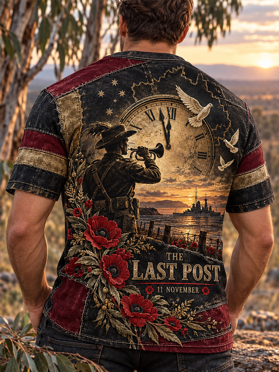 Men's Australian Veterans Remembrance Day Short Sleeves T-Shirt