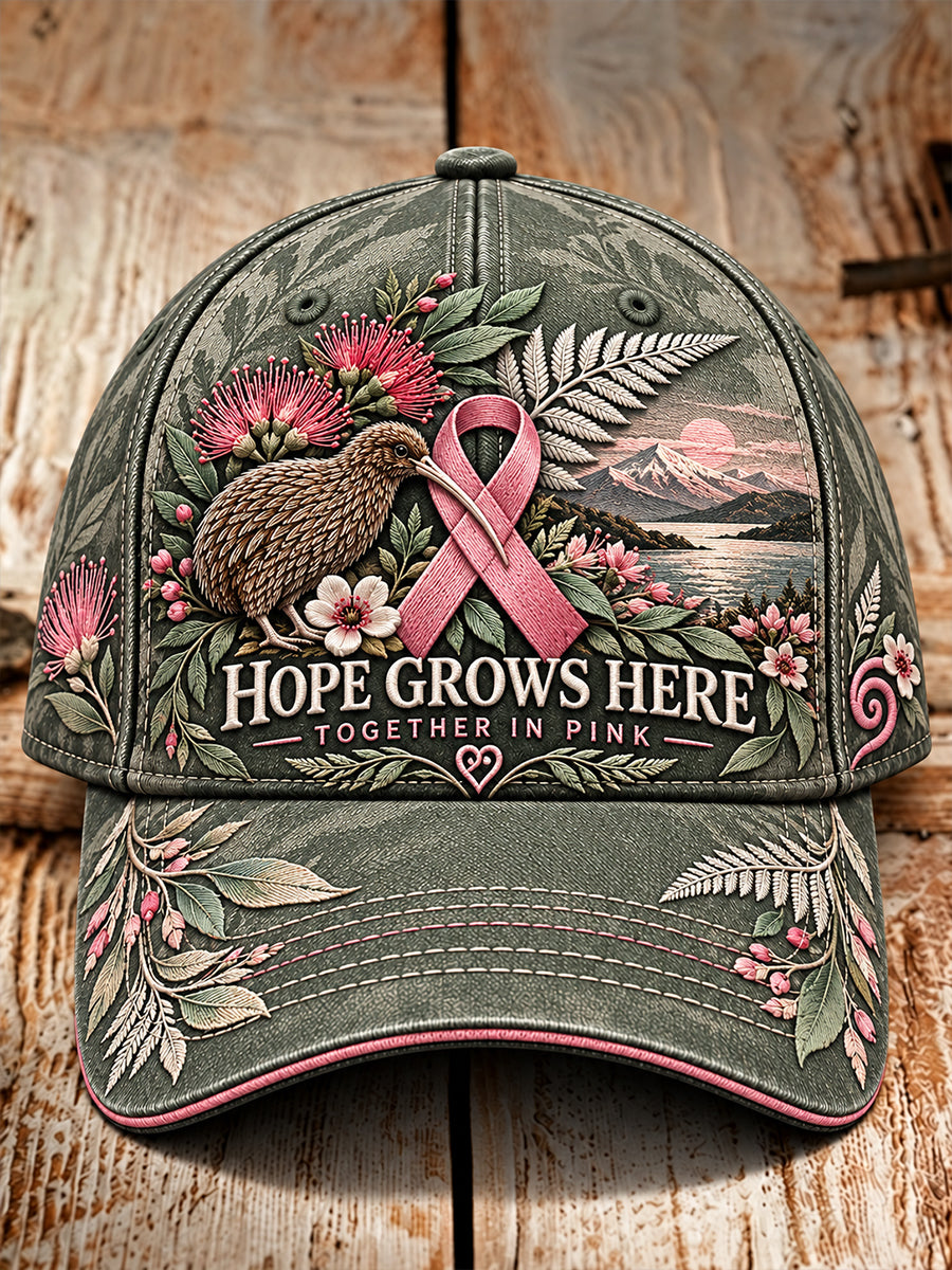 Unisex New Zealand Breast Cancer Awareness Hat