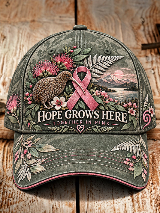 Unisex New Zealand Breast Cancer Awareness Hat