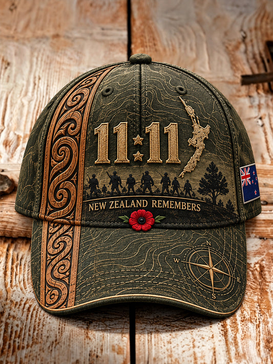 Unisex New Zealand Veterans Remembrance Day Hat