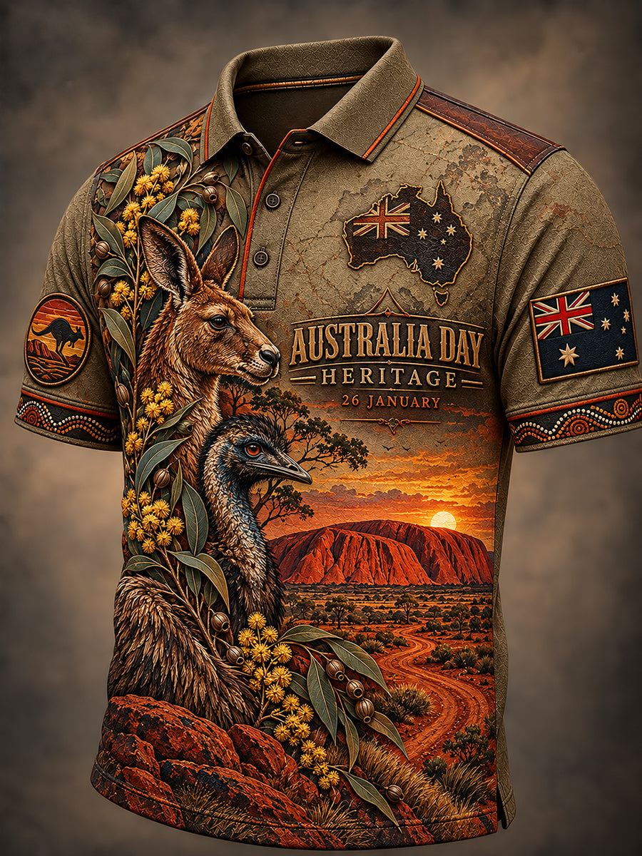 Men's Australia Day Short Sleeve Shirt