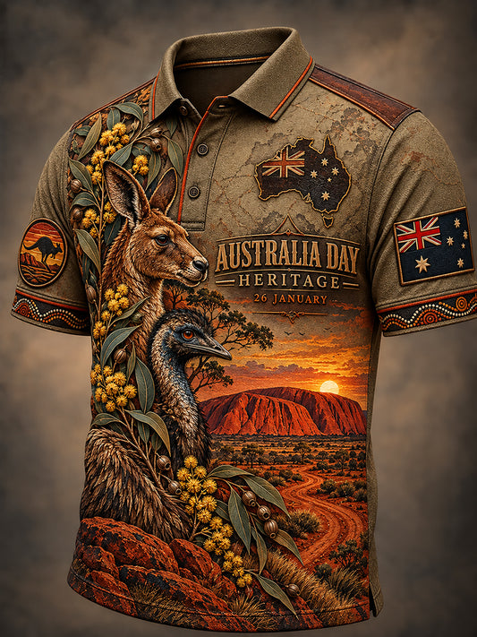 Men's Australia Day Short Sleeve Shirt