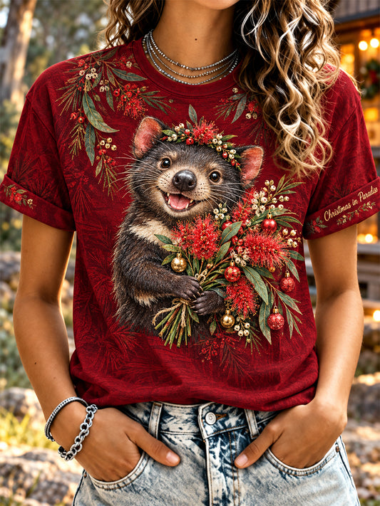 Women's Australian Christmas Short-Sleeve T-Shirt