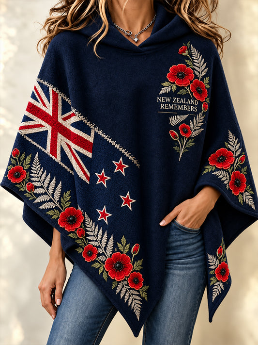 Women's New Zealand Veteran Remembrance Day Cape Sweater