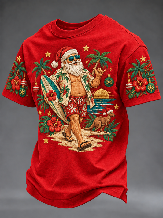 Men's Christmas in Australia Printed short sleeves t-shirt