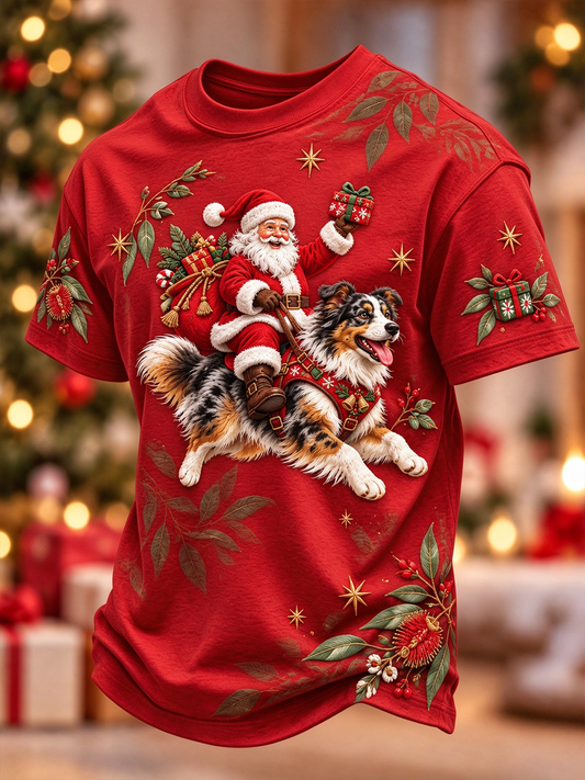 Men's Christmas in Australia Printed short sleeves t-shirt