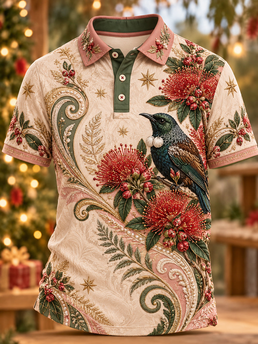 Men's Christmas In New Zealand Short Sleeves Shirt