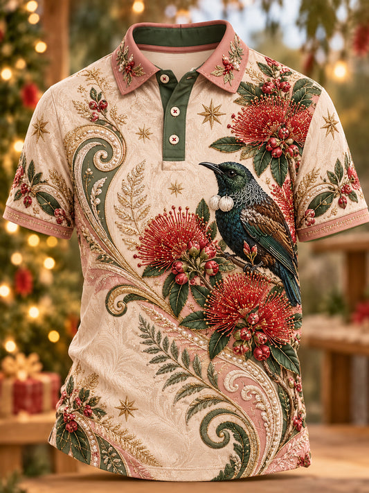 Men's Christmas In New Zealand Short Sleeves Shirt