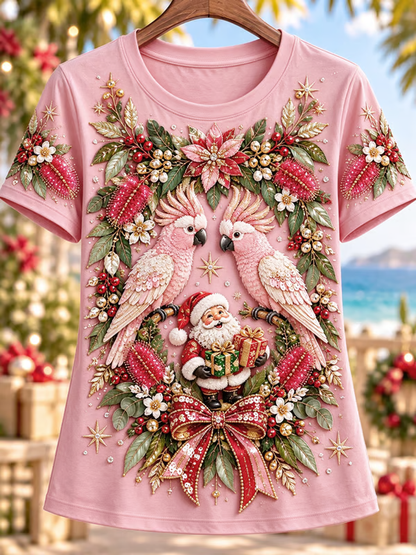 Women's Christmas in Australia Printed short-sleeved T-shirt