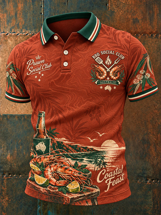 Men's Christmas In Australia Short Sleeve Shirt