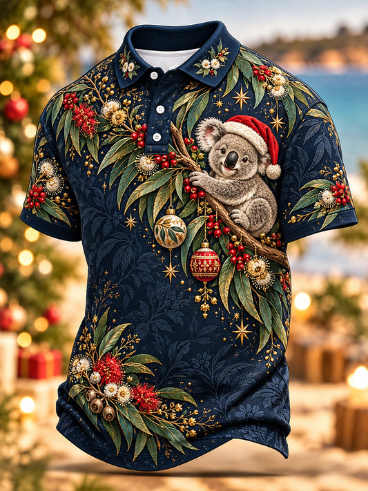 Men's Christmas In Australia Short Sleeve Shirt