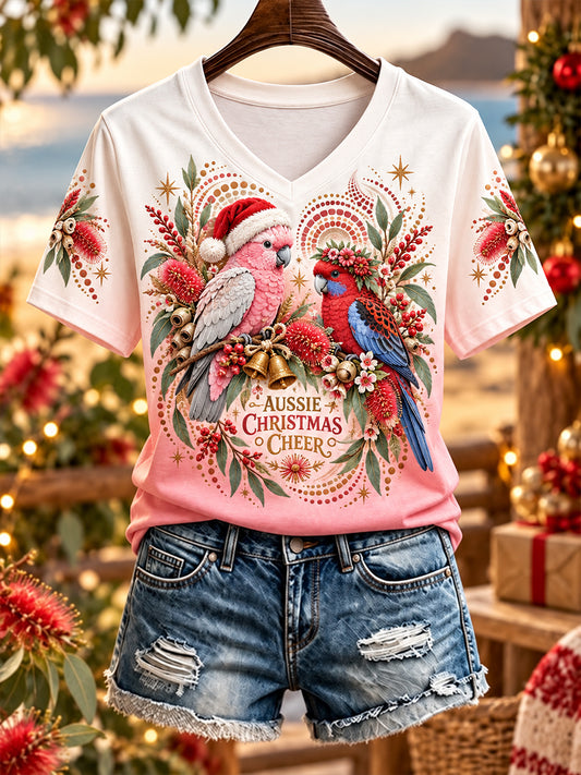 Women's Christmas In Australia Short Sleeve T-Shirt