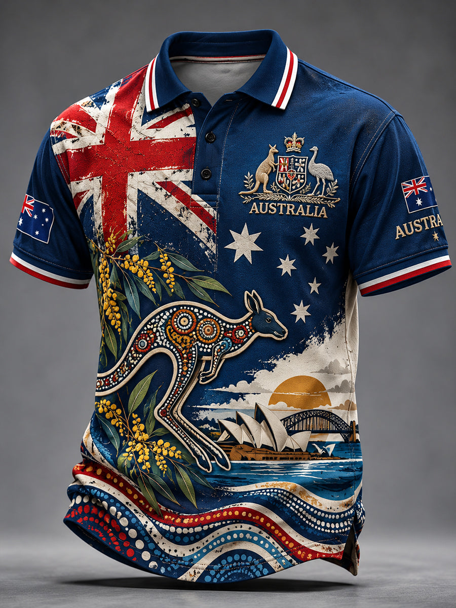Men's Australia Day Short Sleeves Shirt
