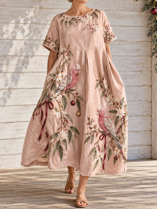 Women's AU Merry Christmas Mate Printed Dresses
