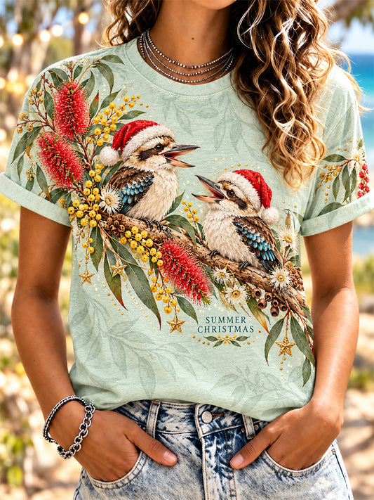 Women's Retro Australian Christmas Short-Sleeve T-Shirt