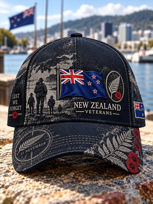 Unisex New Zealand Veterans Remembrance Day Hat