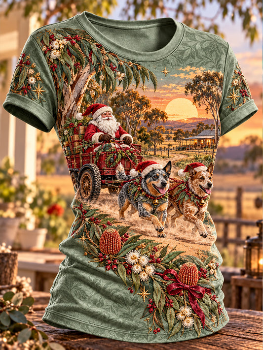 Women's Christmas In Australia Short-Sleeved T-Shirt