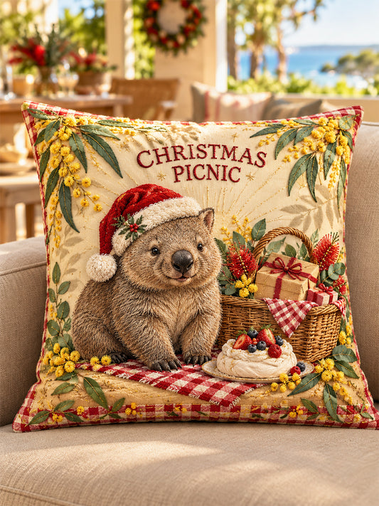 Unisex Retro Australian Christmas Pillow Cover