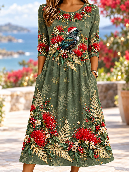 Women's Retro Australian Christmas Dress
