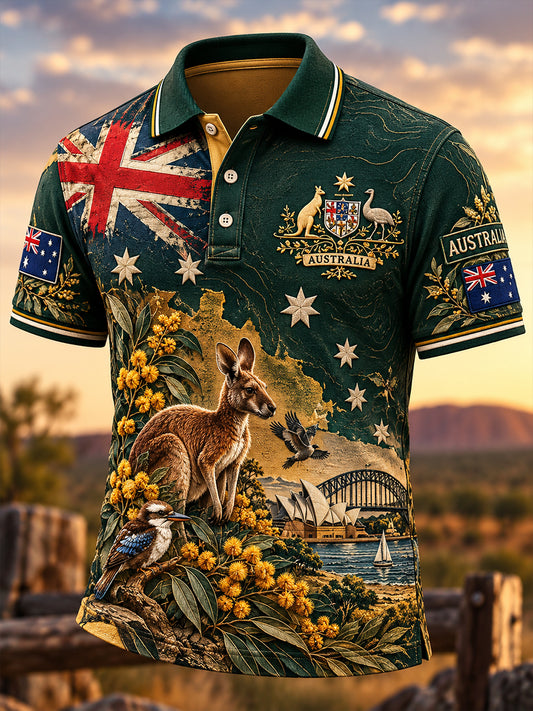 Men's Australia Day Short Sleeves Shirt