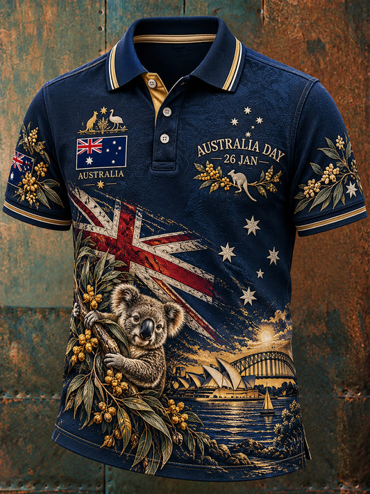 Men's Australia Day Short Sleeves Shirt
