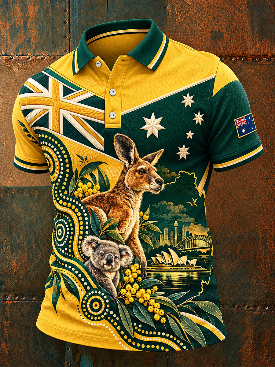 Men's Australia Day Short Sleeves Shirt