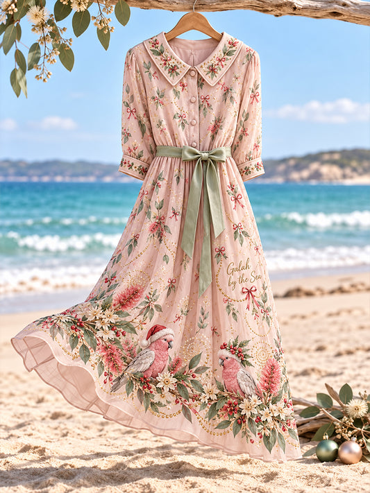 Women's Christmas In Australia  Printed Dress