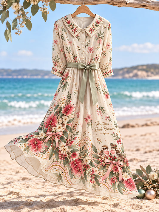 Women's Christmas In Australia  Printed Dress