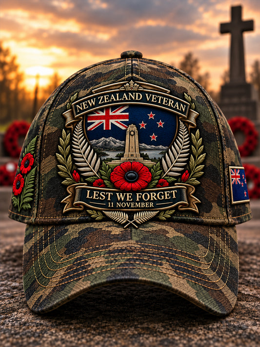Unisex New Zealand Veterans Remembrance Day  Hat