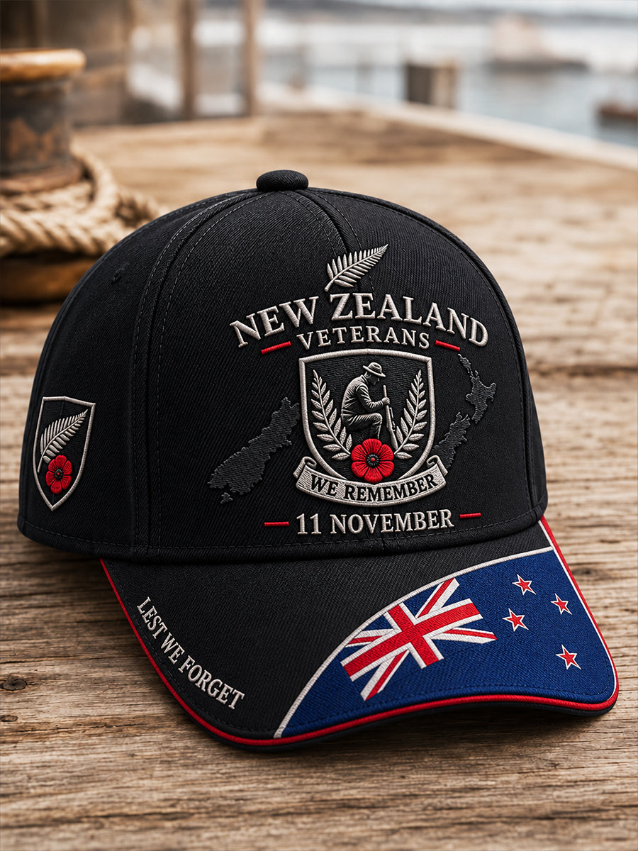 Unisex New Zealand Veterans Remembrance Day Hat