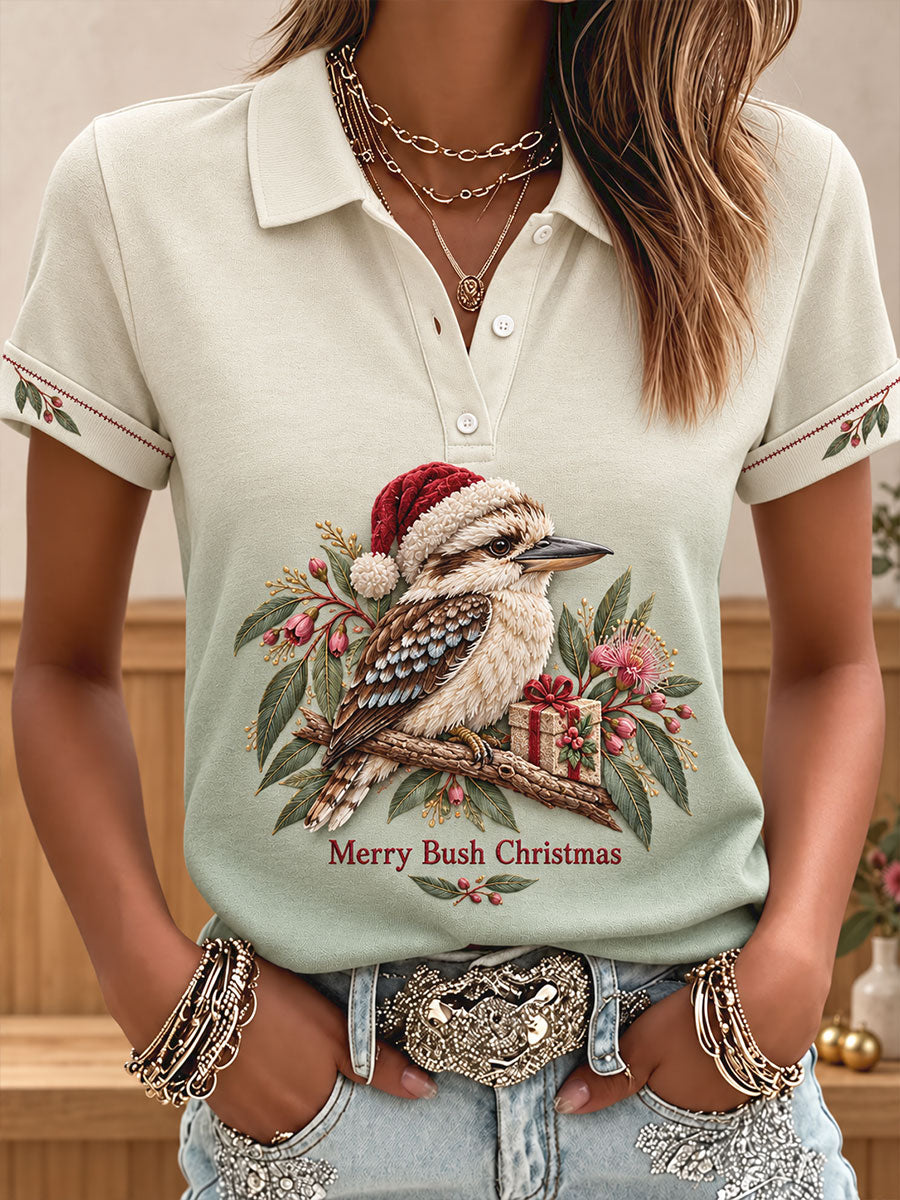 Women's Christmas Art Printed Casual Tops